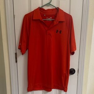 Under Armour Men’s Orange Short-Sleeve Tech Polo